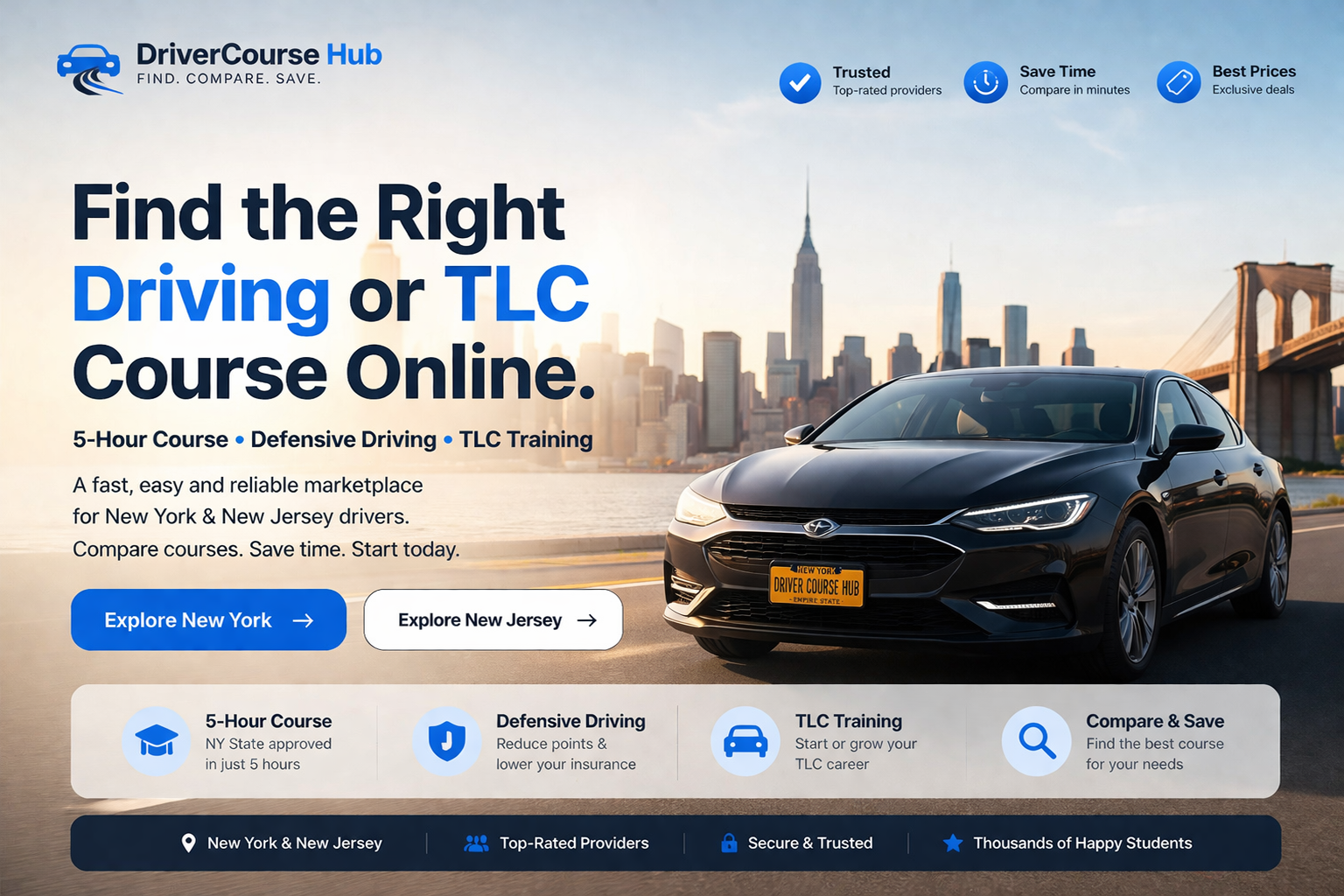 Driving and TLC courses in New York and New Jersey
